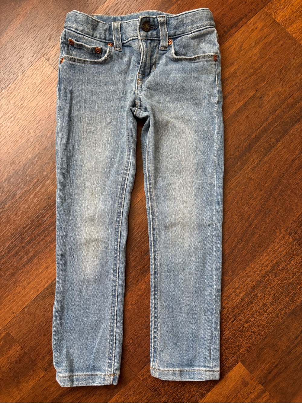 Ralph Lauren Girls Bowery Skinny Jeans - Light Wash - Size 4T
